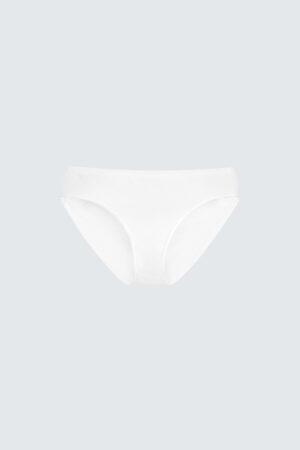 Classic White New Soft Women's Modal Silk Brief offering a blend of luxury and comfort.