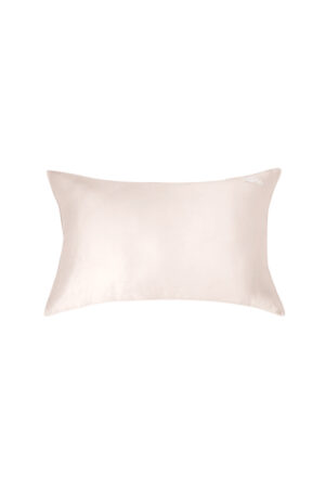 Blush pink pillow for couples from MANITO Wedding Mr. & Mrs. Silk Pillowcases Gift Box.