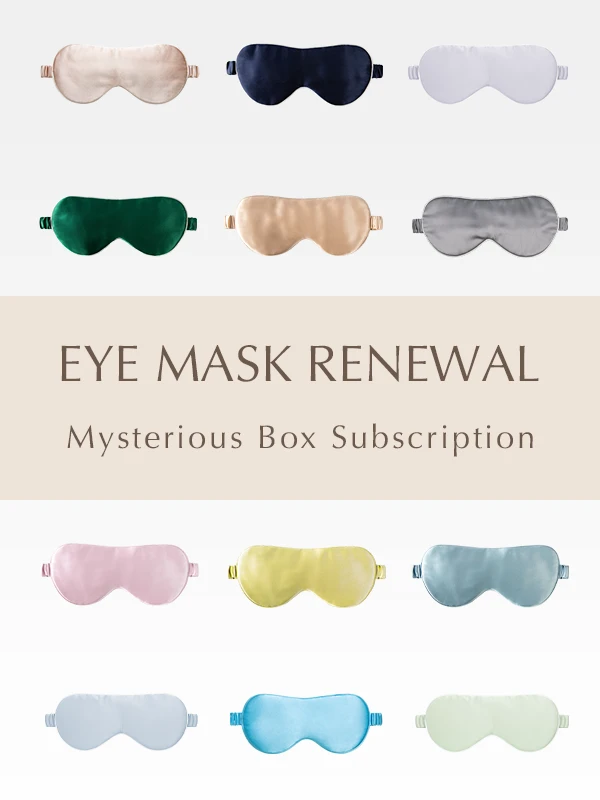 MANITO colorful silk eye mask box subscription, designed for luxurious sleep and seasonal renewal.